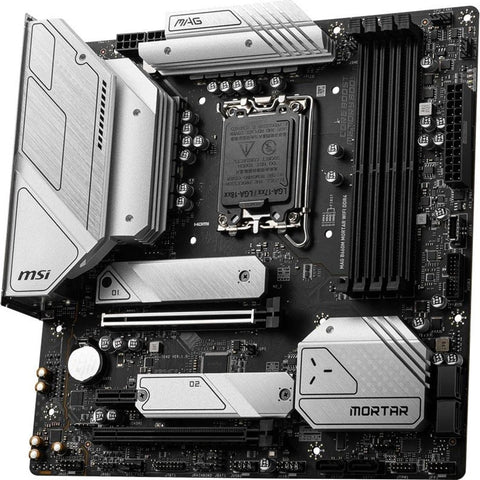 Placa base msi mag b660m mortar wifi ddr4  m - atx -  4x ddr4 -  6x sata6 -  1x usb tipo c -  1x usb 3.2 -  4x usb2.0 911 - 7d42 - 004 Placa base msi mag b660m mortar wifi ddr4  m - atx -  4x ddr4 -  6x sata6 -  1x usb tipo c -  1x usb 3.2 -  4x usb2.0 911 - 7d42 - 004