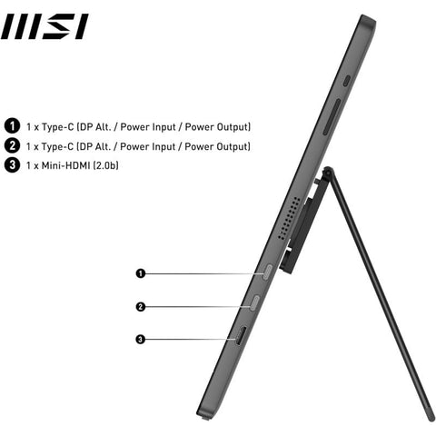 Monitor 15.6pulgadas msi pro mp161 iron gray Monitor 15.6pulgadas msi pro mp161 iron gray