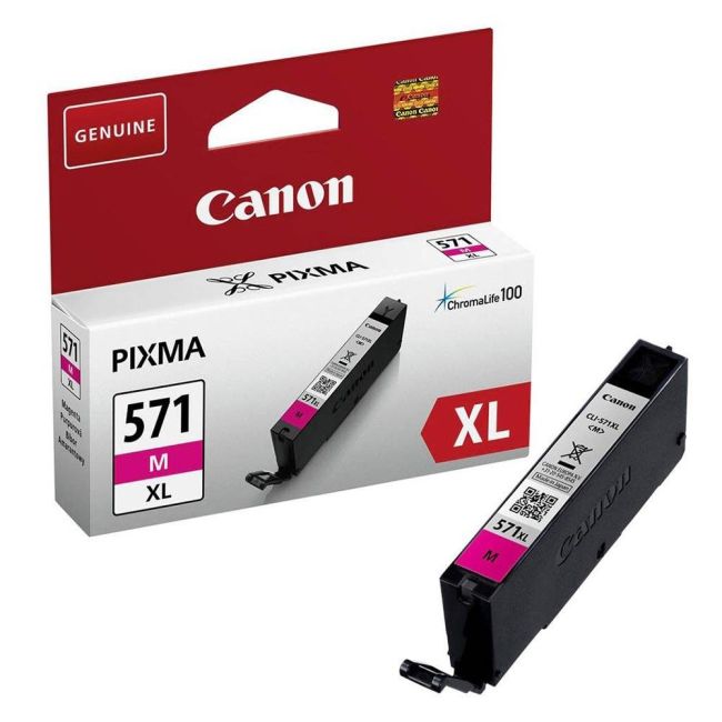 Cartucho tinta canon cli - 571m xl magenta  mg5751 mg6851 mg7750