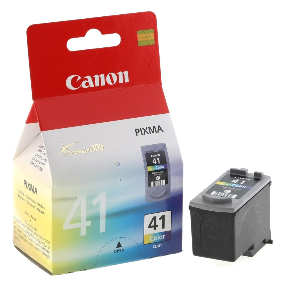 Cartucho tinta canon cl 41 tricolor 12ml pixma 1600 -  2200 -  2600 -  6210 -  6220 -  mp150 -  170 -  190 -  450