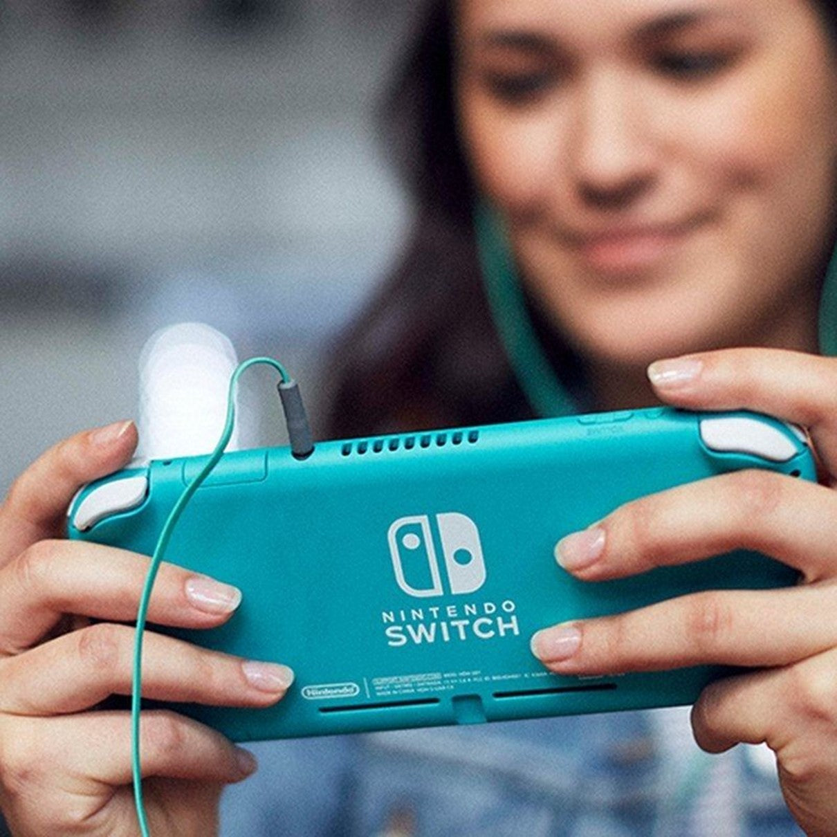 Consola nintendo switch lite azul turquesa