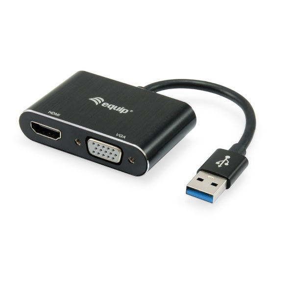 Adaptador equip usb 3.0 a vga - hdmi - 1920 x 1080 - 60hz