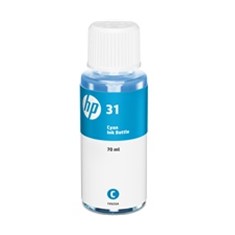 Botella tinta hp 31 cian 70ml 8000 paginas