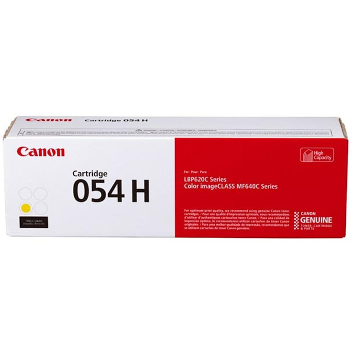 Toner canon 054h amarillo 2300 pag lbp622 -  mf641 -  mf644 -  lbp621 -  lbp623 -  mf641 -  mf643 -  mf645