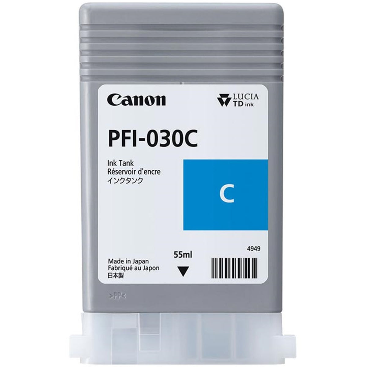 Cartucho canon pfi - 030 cian ta - 20ta - 20 mfp l24eita - 30ta - 30 mfp l36ei