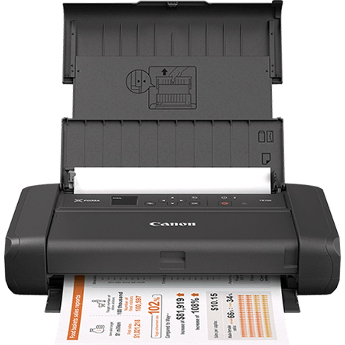 Impresora canon pixma tr150 inyeccion color portatil a4 -  9ipm -  4800ppp -  usb -  wifi