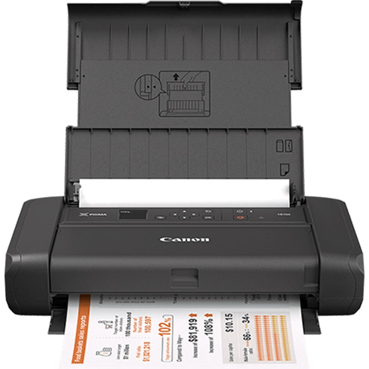 Impresora canon pixma tr150 inyeccion color portatil a4 -  9ipm -  4800ppp -  usb -  wifi