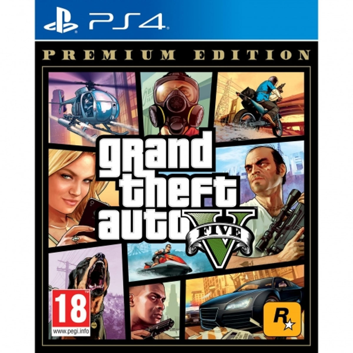 Juego ps4 -  grand theft auto v premium edition