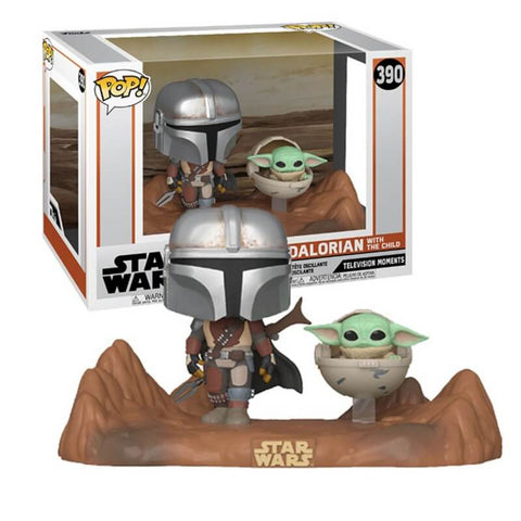 Funko pop star wars the mandalorian the mandalorian & baby yoda