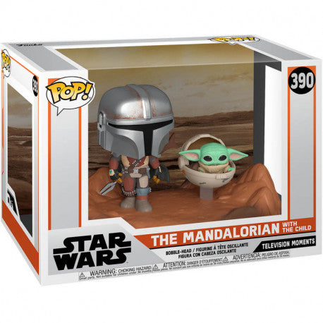 Funko pop star wars the mandalorian the mandalorian & baby yoda