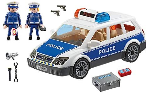 Playmobil policia coche de policia con luces y sonido