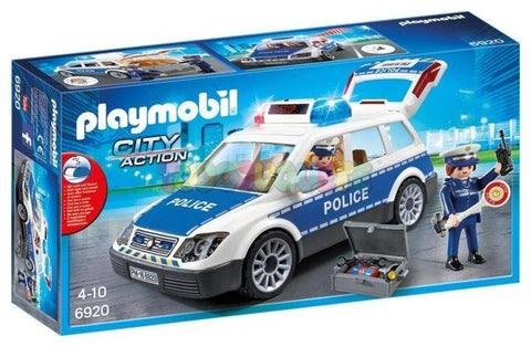 Playmobil policia coche de policia con luces y sonido