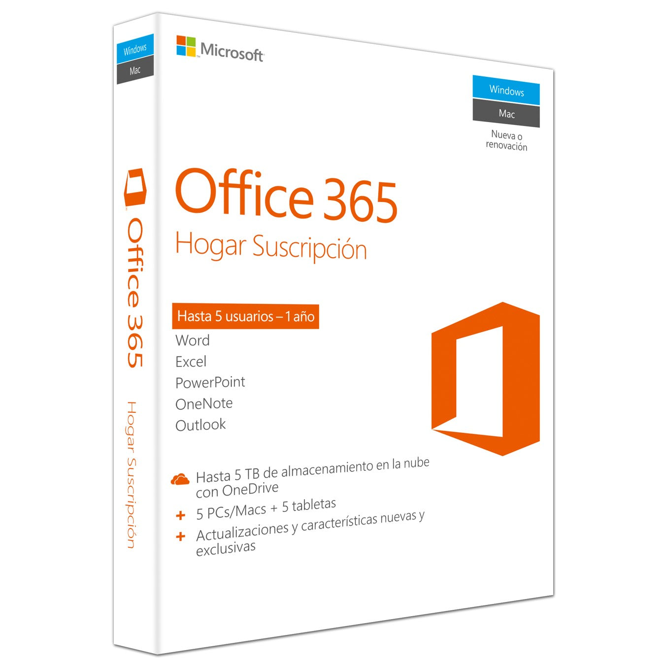 Microsoft office 365 family esd 6 usuarios 1año (descarga directa)