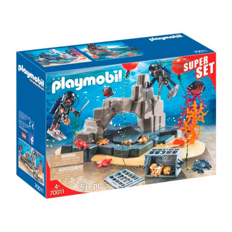 Playmobil fuerzas especiales superset unidad de buceo