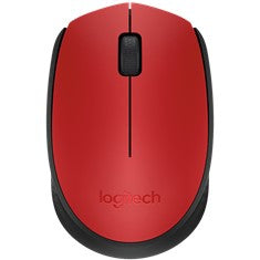 Mouse raton logitech m171 optico wireless inalambrico rojo