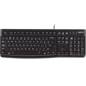 Teclado logitech k120 usb negro ruso