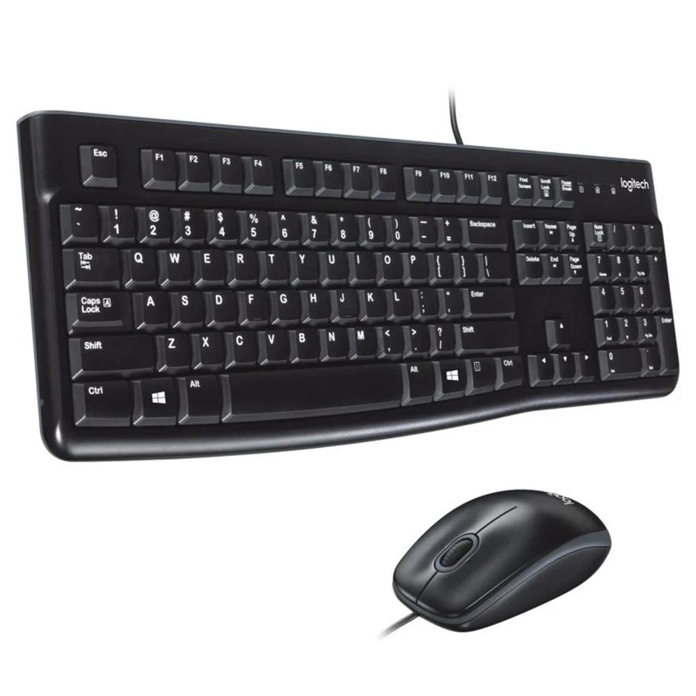 Combo teclado y raton logitech mk120 optico usb 2.0 negro