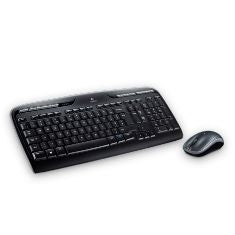 Teclado + mouse logitech mk330 wireless inalambrico usb 2.0 negro 2.4ghz