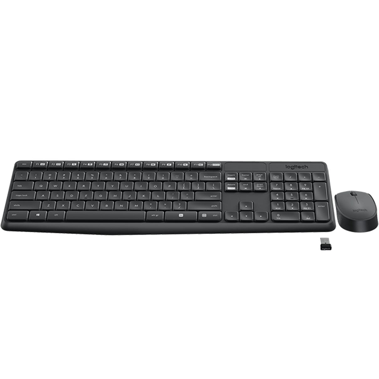 Teclado + mouse logitech mk235 inalambrico ingles internacional