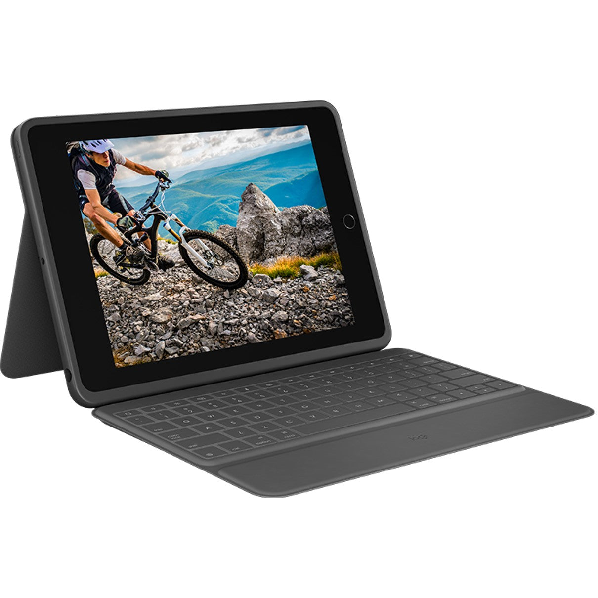 Funda logitech rugged folio negro con teclado para ipad 7ª generacion