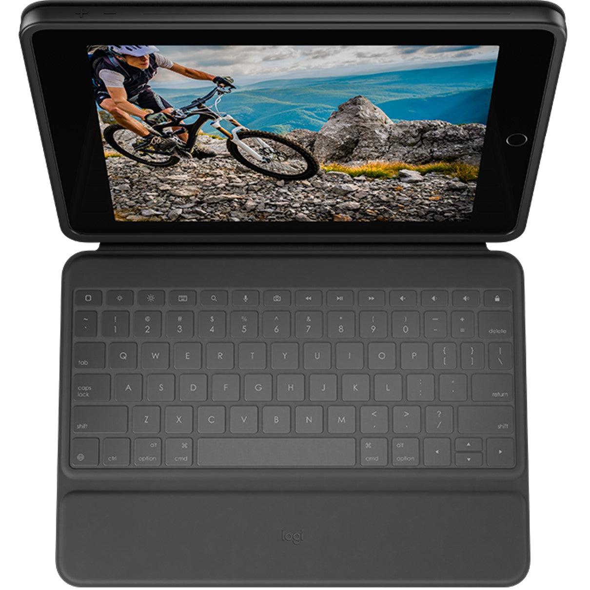 Funda logitech rugged folio negro con teclado para ipad 7ª generacion