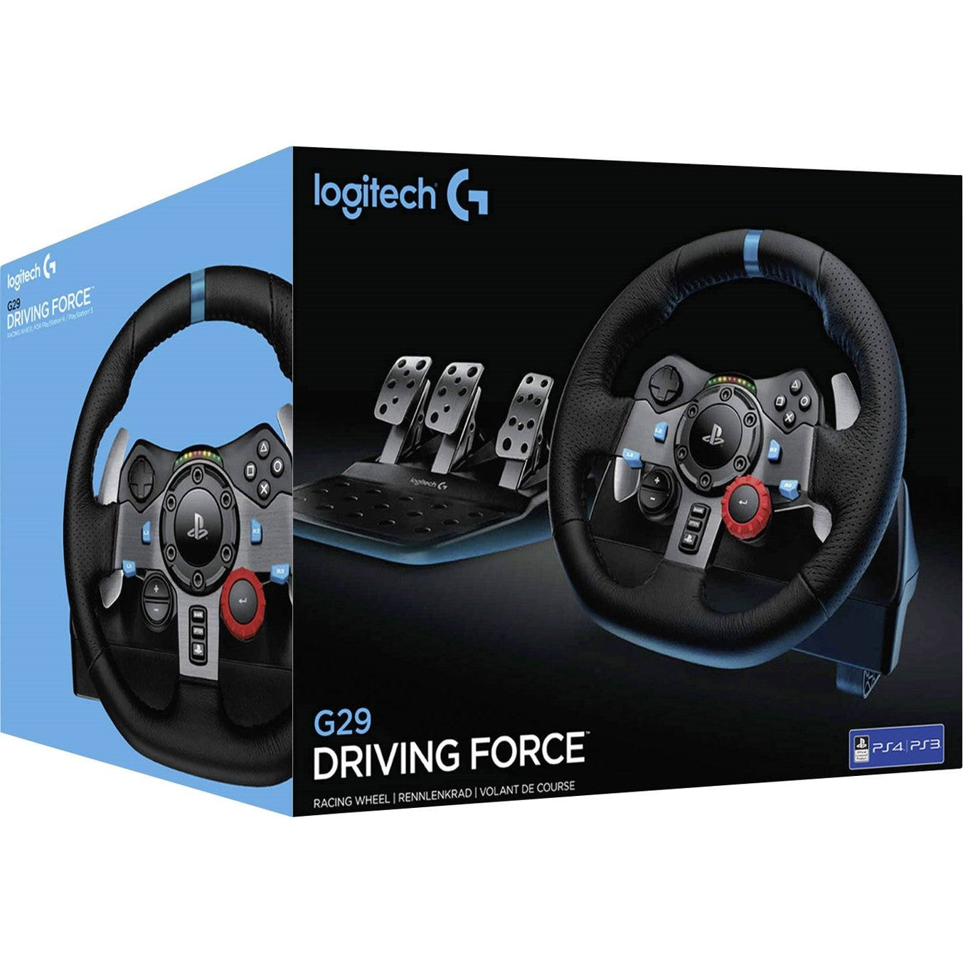 Volante logitech g29 gaming driving force racing wheel for playstation