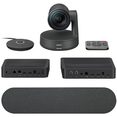 Webcam logitech rally plus 4k microfono