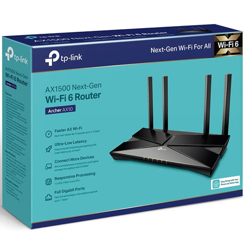 Router archer ax10 ax1500 wifi 6 1201mbps tp link