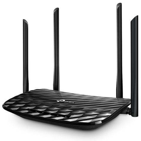 Router wifi archer c6 ac1200 dual band 300mb en 2 -4ghz y 867mb 5ghz 5p giga 4 antenas fijas tp link