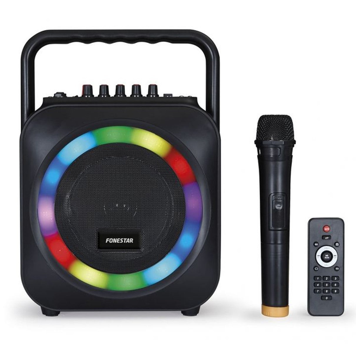 Altavoz portatil fonestar box - 35led bluetooth -  karaoke -  usb -  sd -  microfono inalambrico -  35w rms