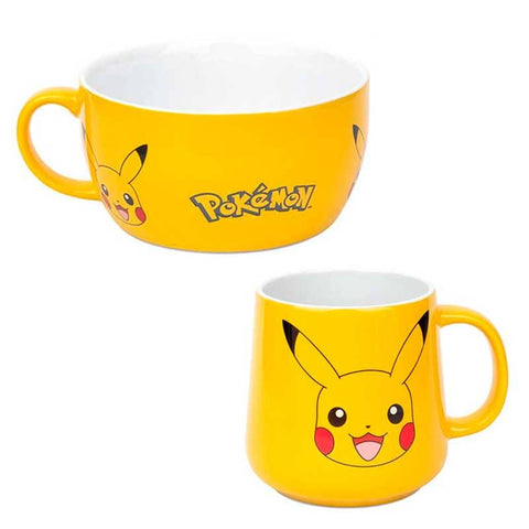 Set desayuno pokemon pikachu taza & bol