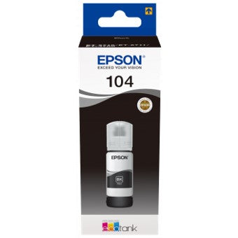 Cartucho ecotank epson 104 negro ink 65ml botella