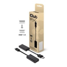 Adaptador club 3d displayport 1.2 a hdmi 2.0