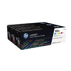 Pack toner cf370am 305a cian - magenta - amarillo