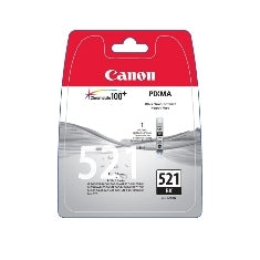 Cartucho tinta canon cli 521bk negro 9ml pixma 3600 -  4600 -  4700 -  mp540 -  550 -  560 -  620 -  630 -  640 -  980 -  mx860 -  870 blister