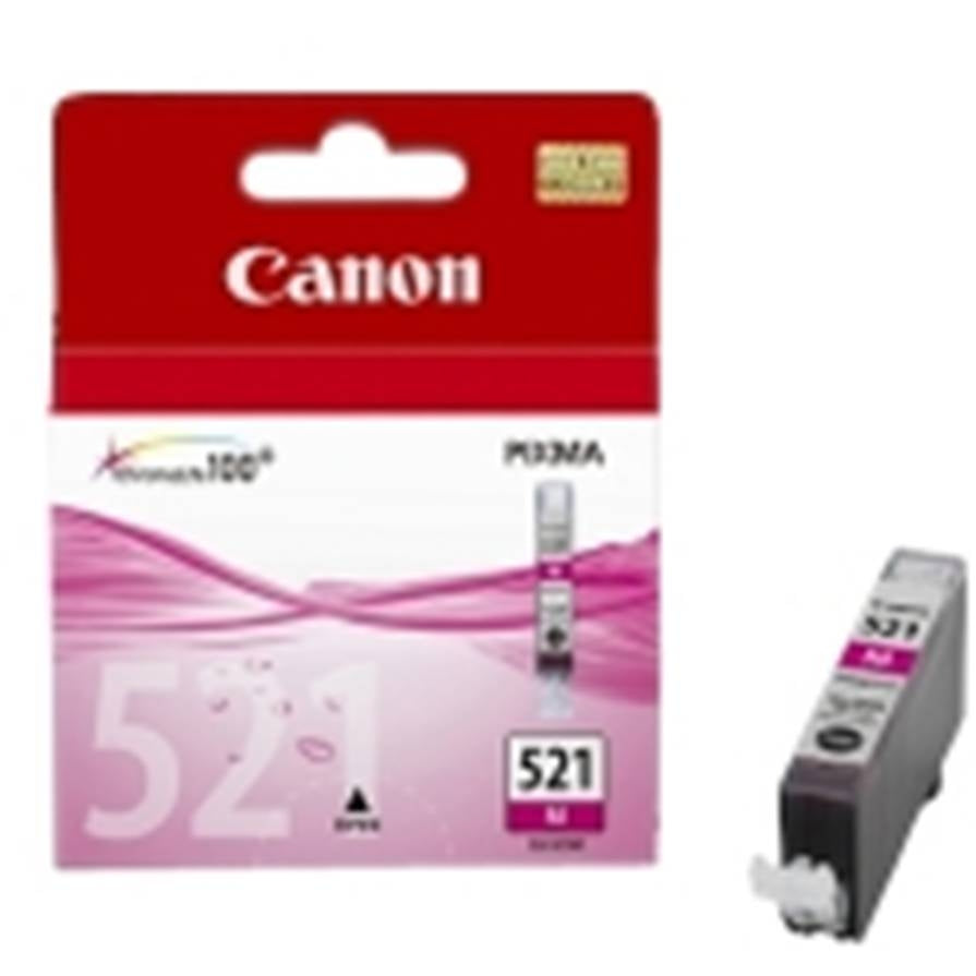 Cartucho tinta canon cli 521m magenta 9ml pixma 3600 -  4600 -  4700 -  mp540 -  550 -  560 -  620 -  630 -  640 -  980 -  mx860 -  870