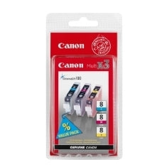 Multipack canon cli - 8 pixma 8ml 4200 -  5200 -  6600 -  mp500 -  800 blister