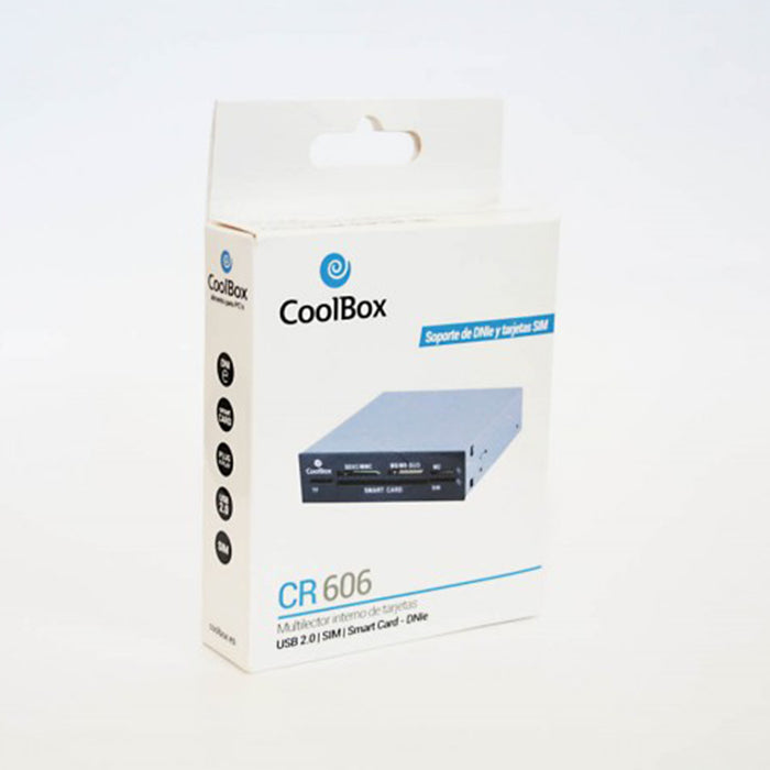 Lector tarjetas memoria y dni coolbox cr - 606 3.5'' interno