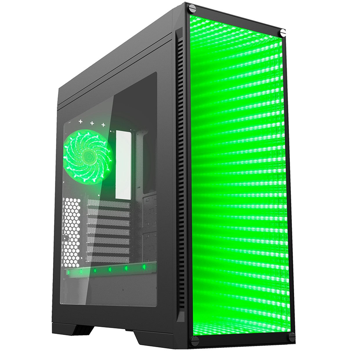 Caja ordenador gaming coolbox deependless rgb atx usb sin fuente