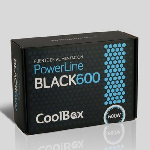 Fuente de alimentacion coolbox powerline black - 600 atx 600w