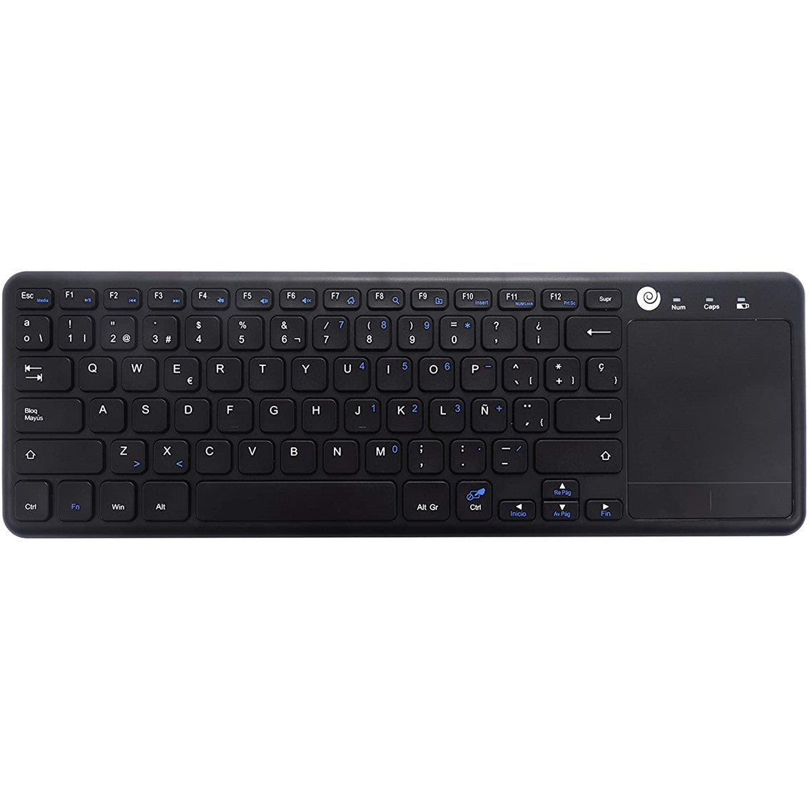 Teclado inalambrico coolbox touchpad coo - tew01 - bk