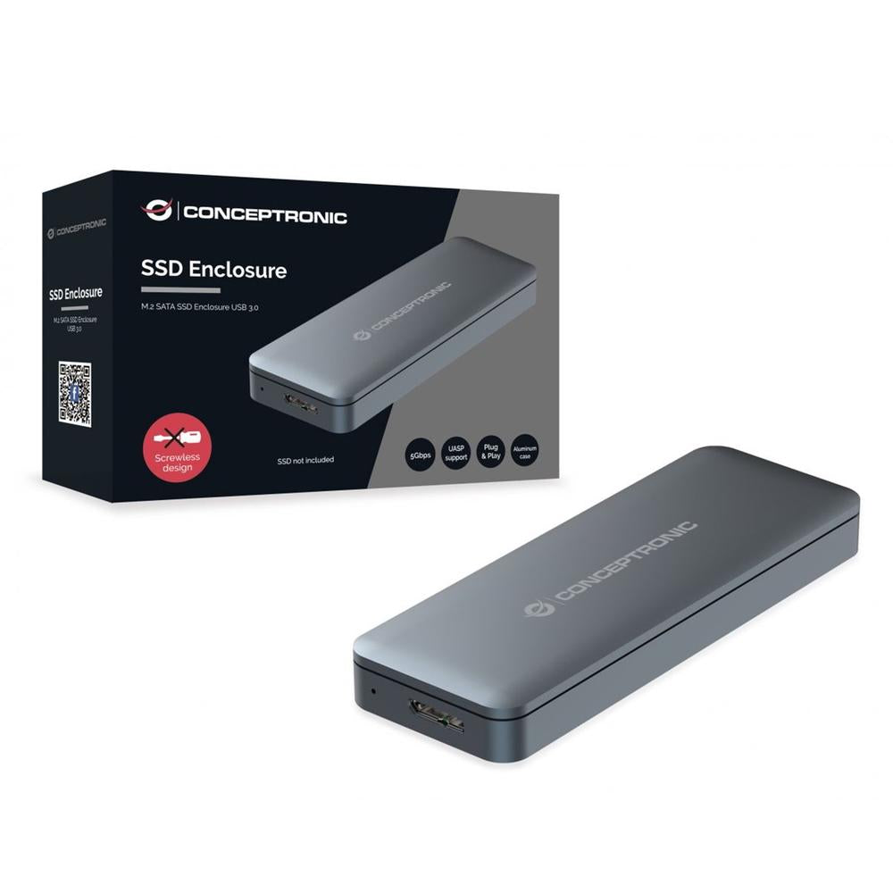 Carcasa conceptronic para ssd m.2 sata usb 3.0