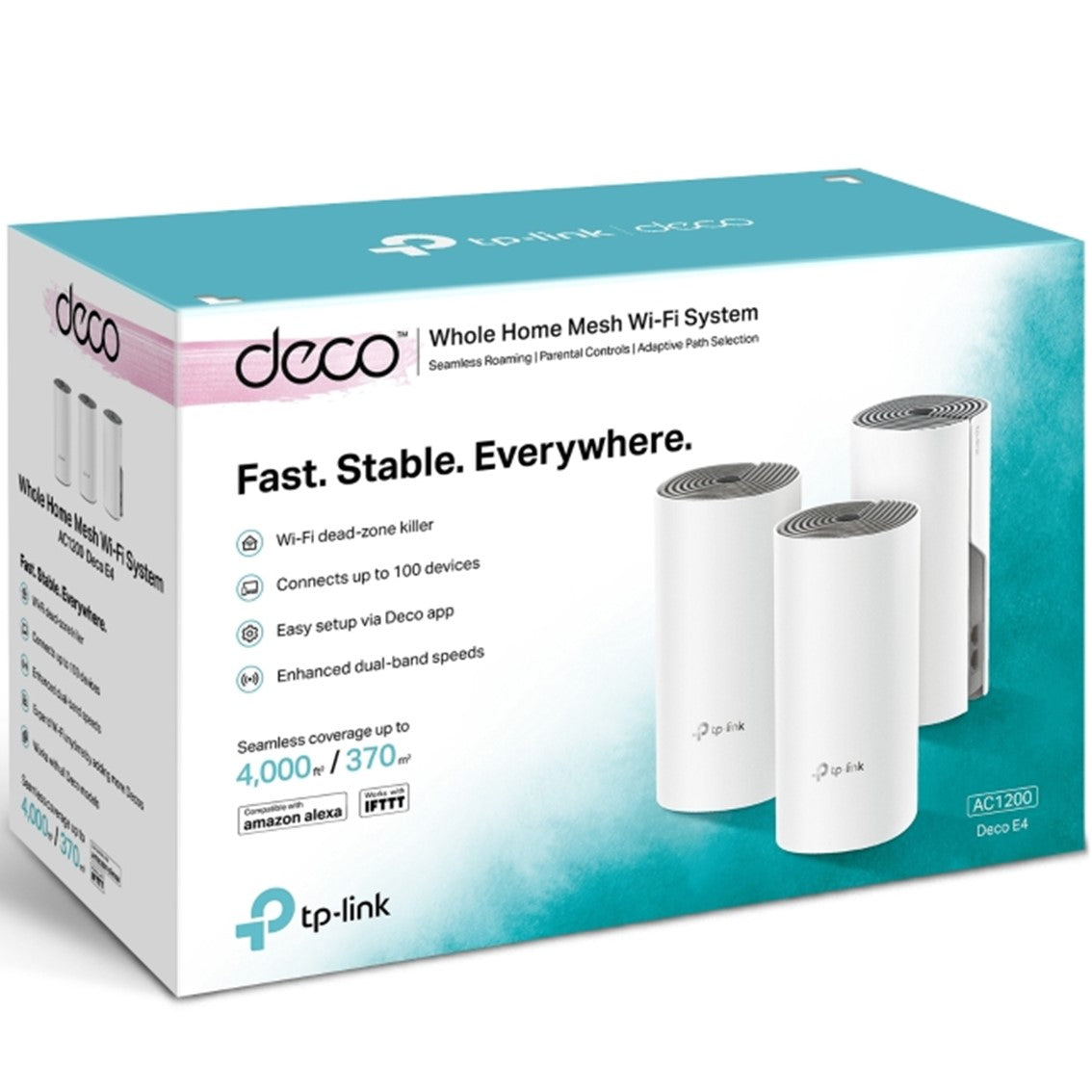 Wifi mesh deco e4 ac1200 tp link pack 3 unidades