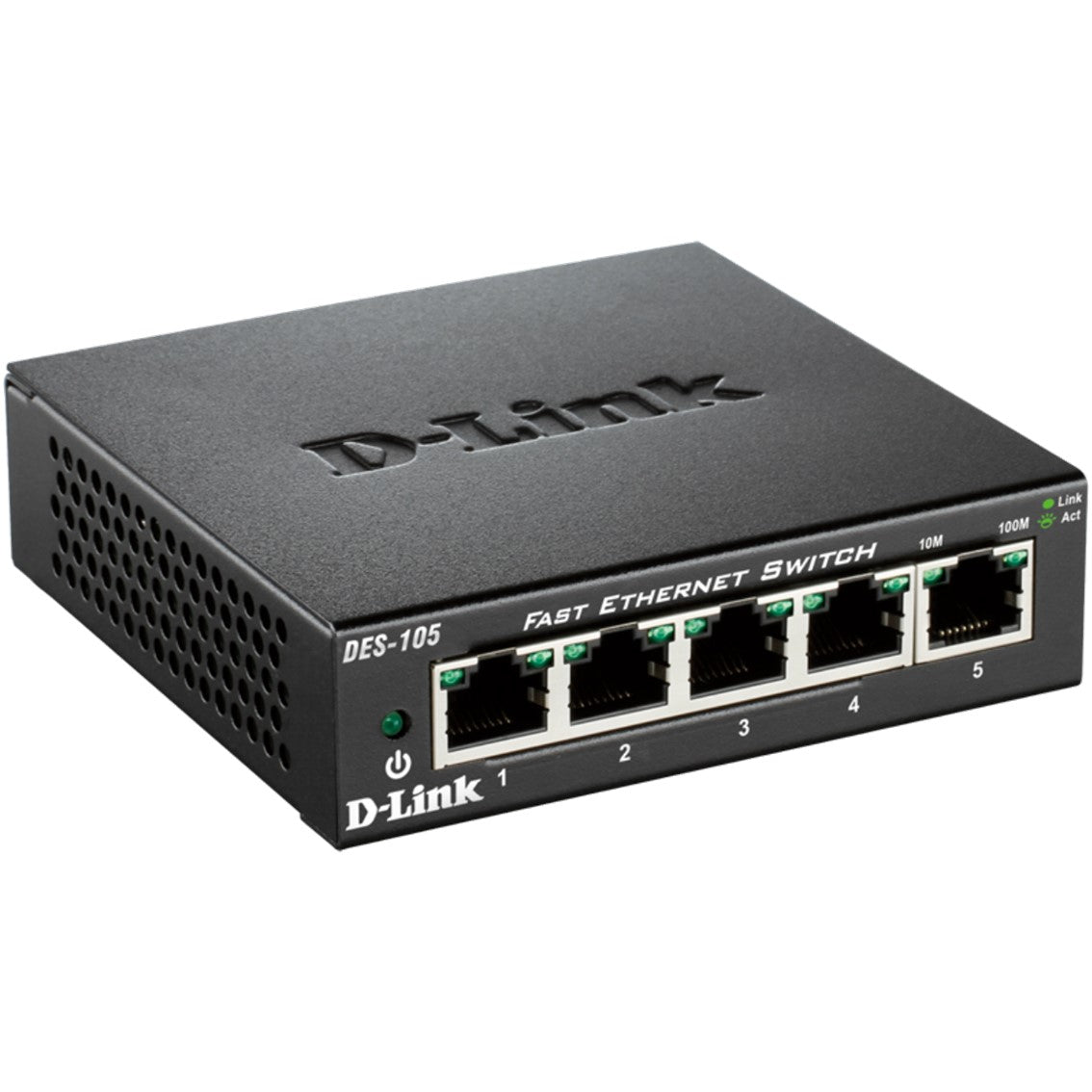 Switch 5 puertos 10 - 100 fast ethernet d - link