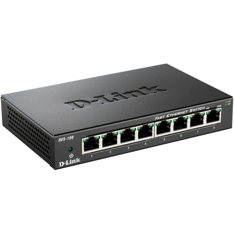 Switch 8 puertos 10 - 100 fast ethernet d - link