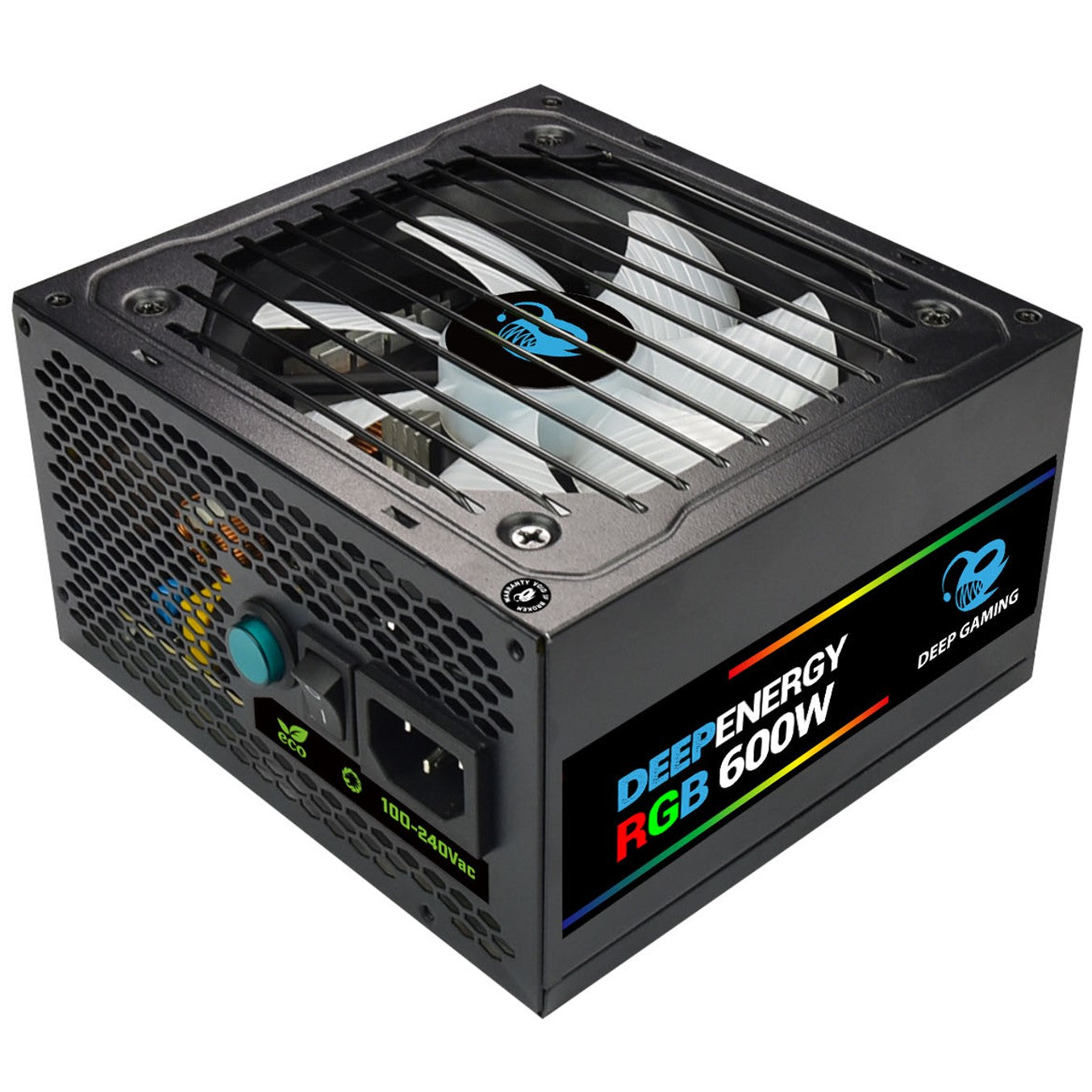 Fuente de alimentacion coolbox deep energy rgb600 - 600w 80+ bronze gaming rgb