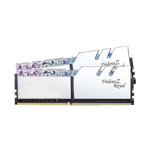 Memoria ram ddr4 16g 2x8g pc3600 g.skill trident z roy royal silver - rgb - cl18 - 22 - 22 - 42