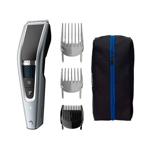 Cortapelos philips hairclipper 5000 hc5630 - 15  28 ajustes -  3 peines -  90m autonomia -  lavable -  funda tela