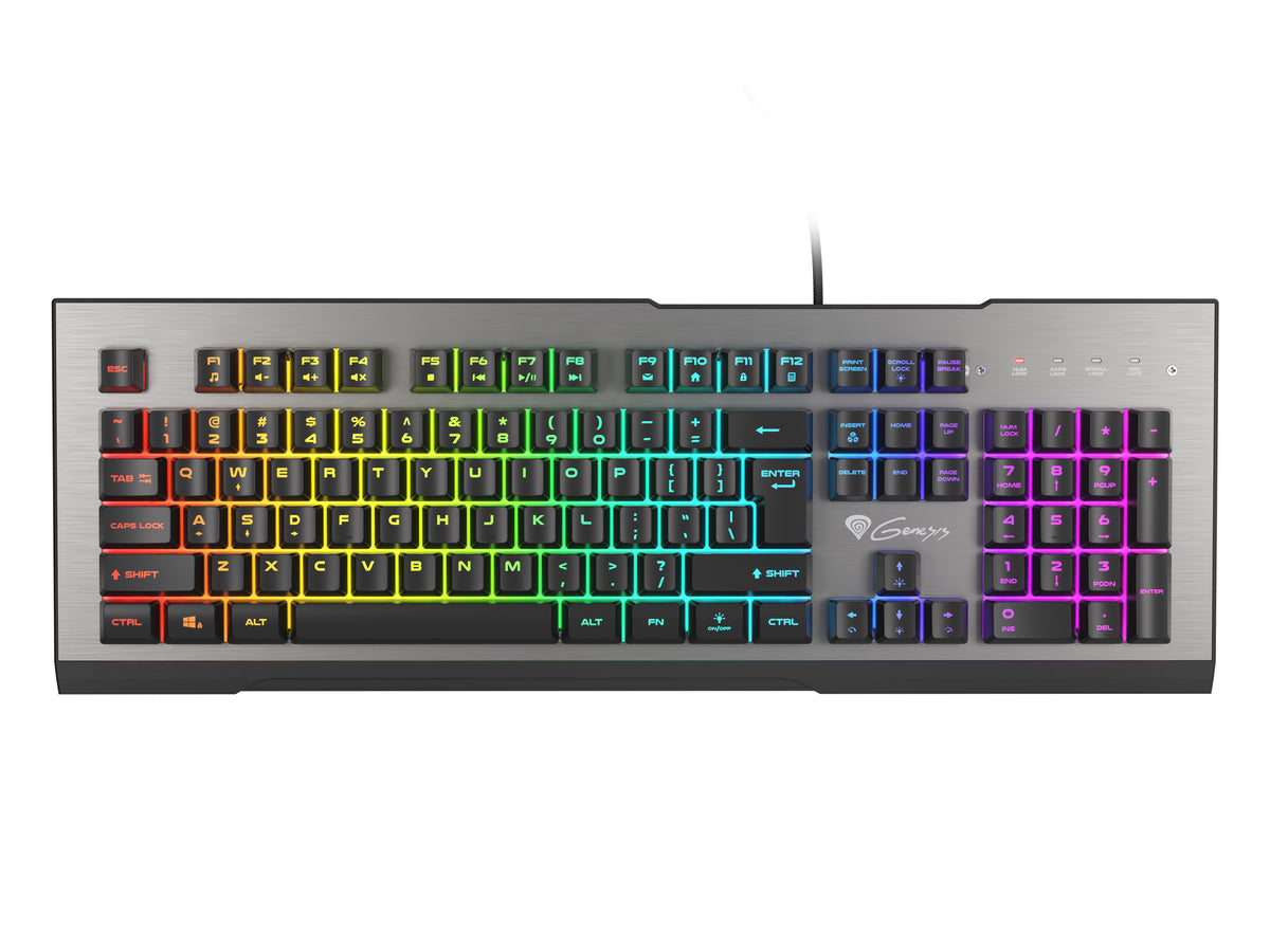 Teclado gaming genesis rhod 500 rgb retroiluminado layout español