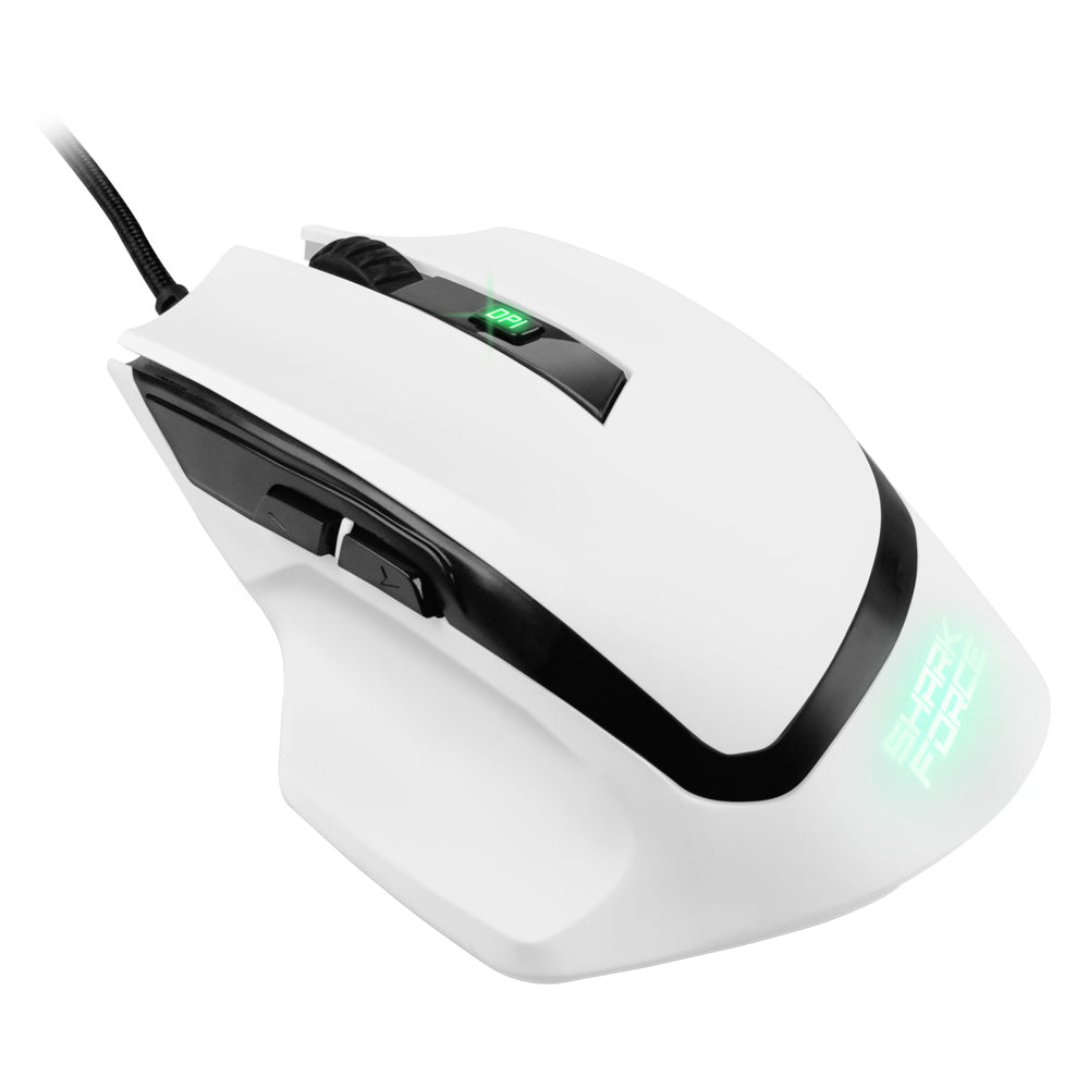 Raton sharkoon shark force ii blanco usb